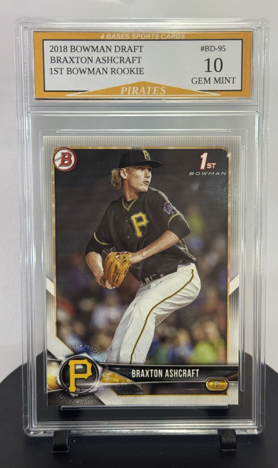 2018 Bowman Braxton Ashcraft Pirates 1st Bowman Rookie Card #BD-95 2018 Bowman Braxton Ashcraft Pirates 1st Bowman Rookie Card #BD-95