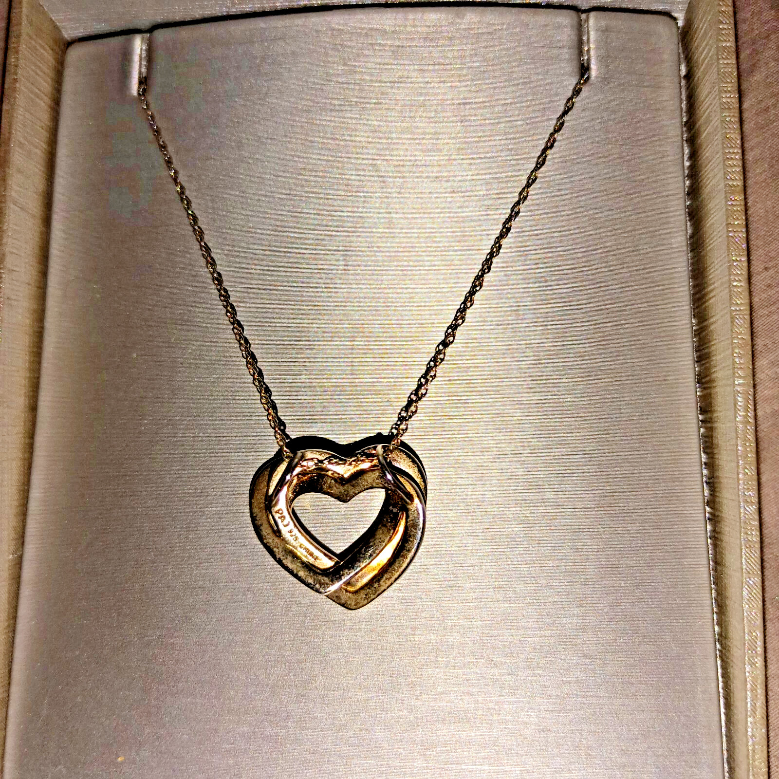 Zales Sterling Silver Diamond Accent Heart Shape Necklace New in Box