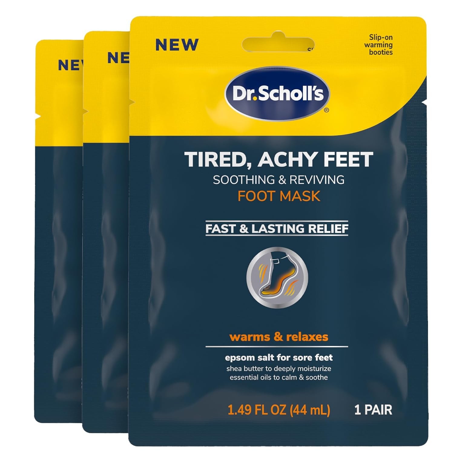 Dr. Scholl\'s® Tired, Achy Feet Soothing & Reviving Foot Mask, 3 Pair, Warming