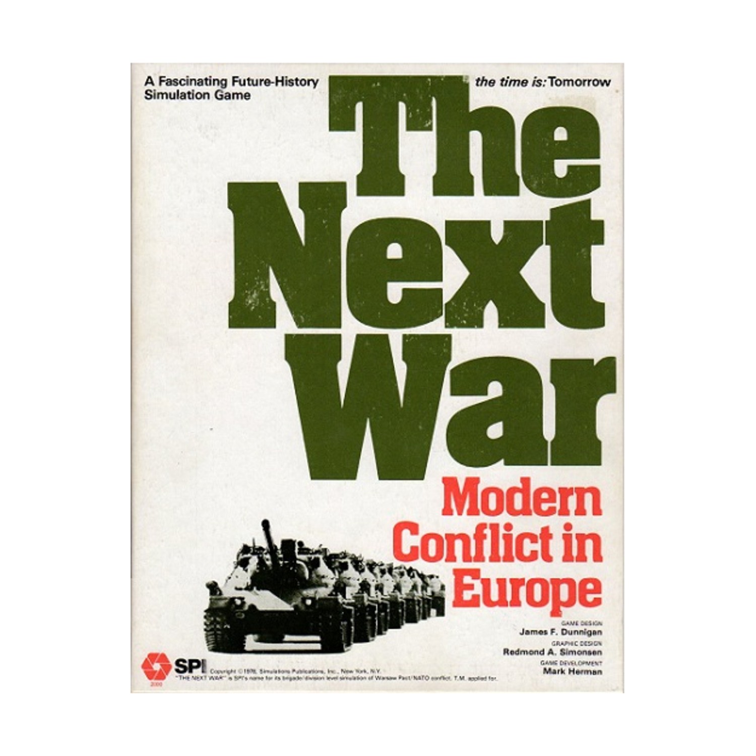 SPI Boxed Wargame Next War Box Fair/VG+ SPI Boxed Wargame Next War Box Fair/VG+
