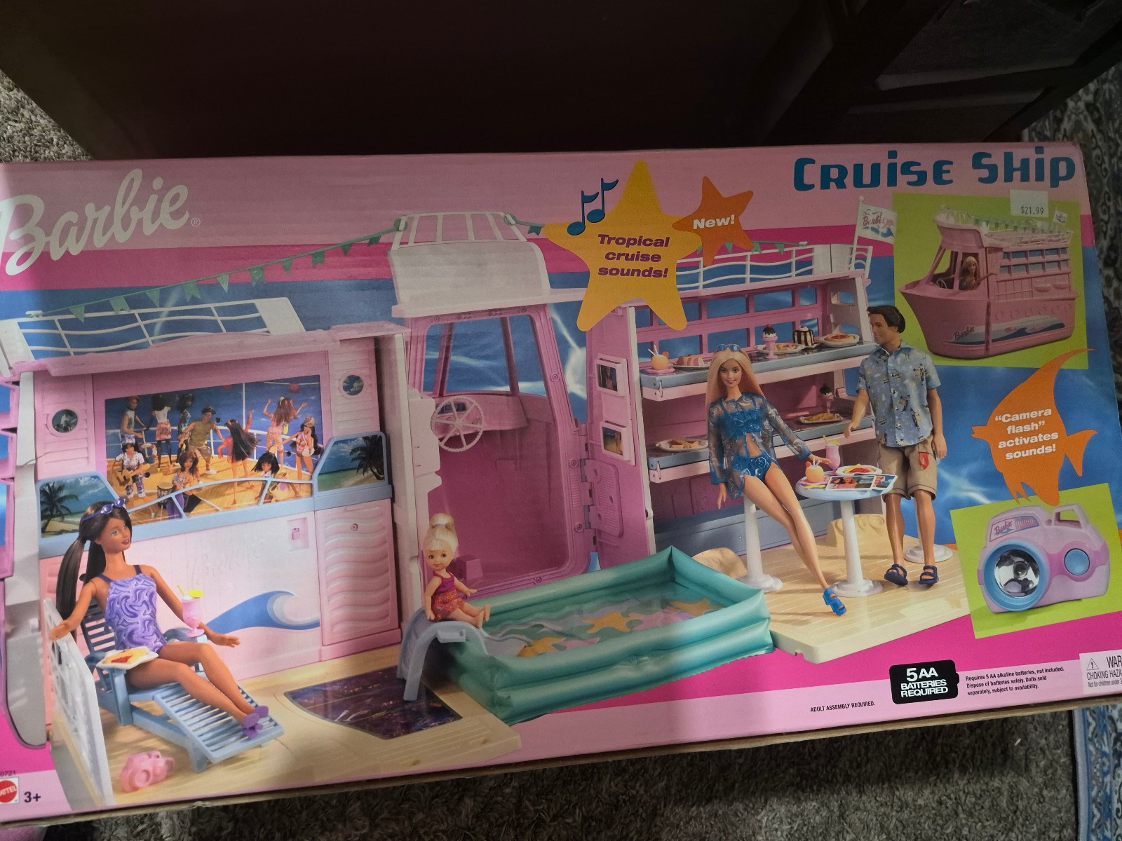 Barbie Cruise Ship Doll Playset with Child-Size Camera 2002 Mattel B0721 Barbie Cruise Ship Doll Playset with Child-Size Camera 2002 Mattel B0721