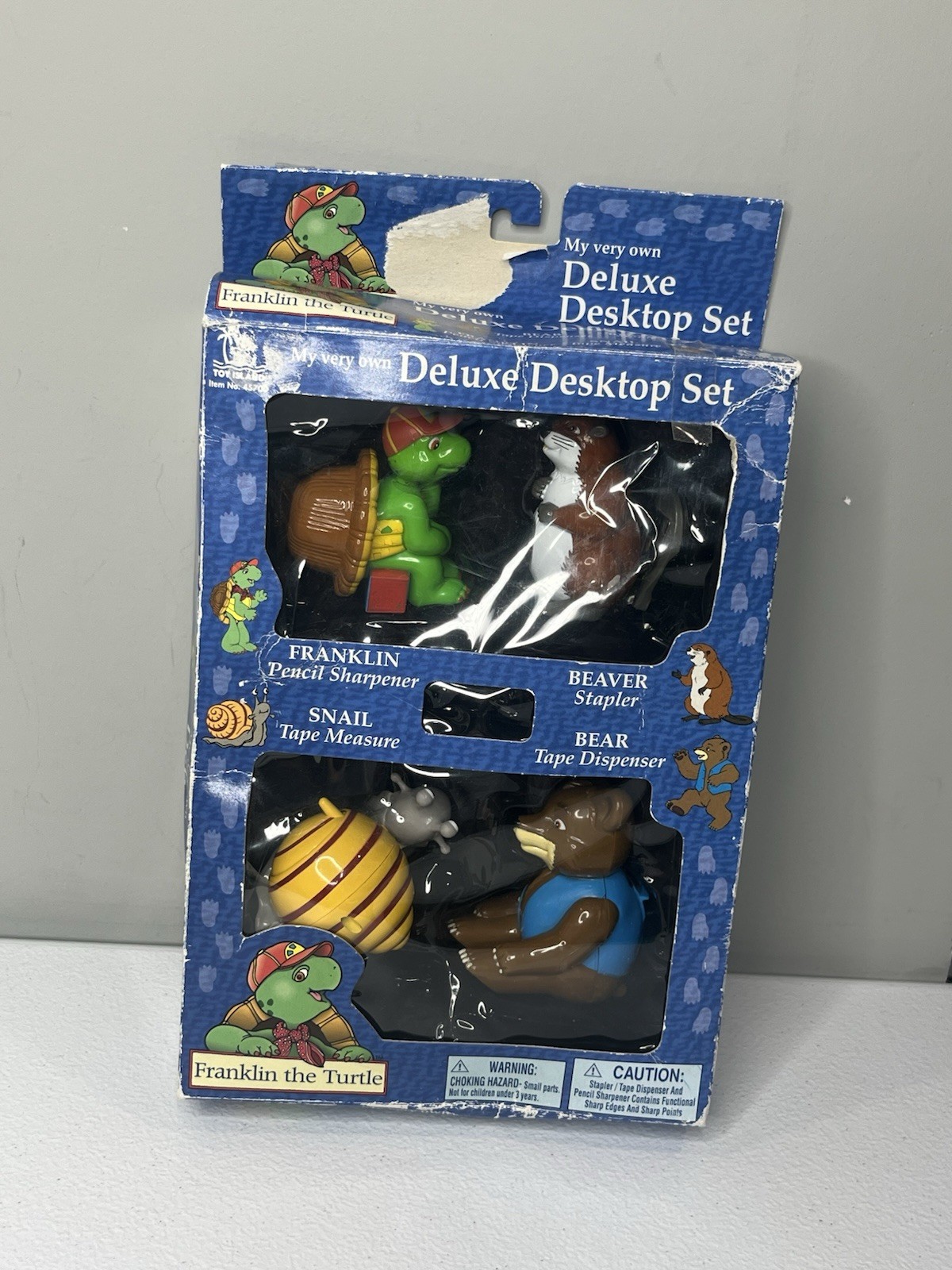 Vtg Franklin The Turtle Deluxe Desktop Set Tape Dispenser Pencil Sharpen Stapler Vtg Franklin The Turtle Deluxe Desktop Set Tape Dispenser Pencil Sharpen Stapler
