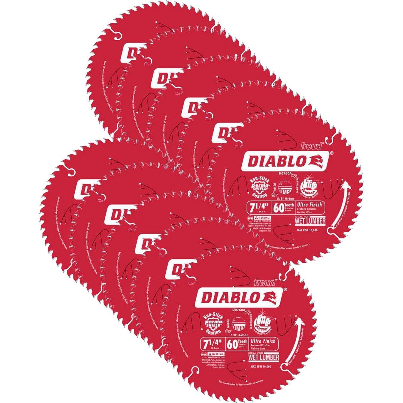 Diablo D0760A-10 Ultra Finish Carbide Saw Blade 7-1/4\ Diablo D0760A-10 Ultra Finish Carbide Saw Blade 7-1/4\