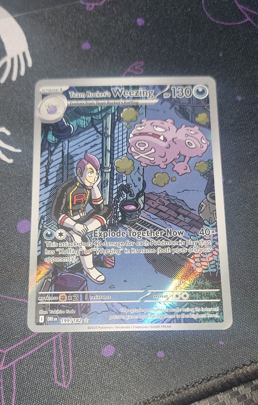Team Rocket\'s Weezing 199/182 Sv10: Destined Rivals Holo Team Rocket\'s Weezing 199/182 Sv10: Destined Rivals Holo