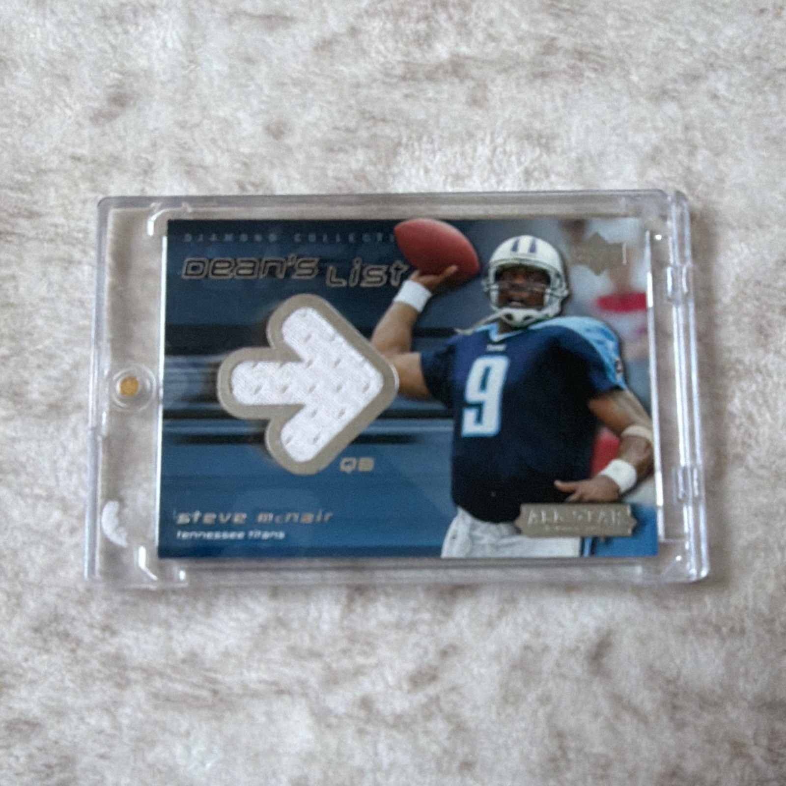 Upper Deck 2004 Diamond Collection Steve McNair Titans Dean’s List Game Used Upper Deck 2004 Diamond Collection Steve McNair Titans Dean’s List Game Used