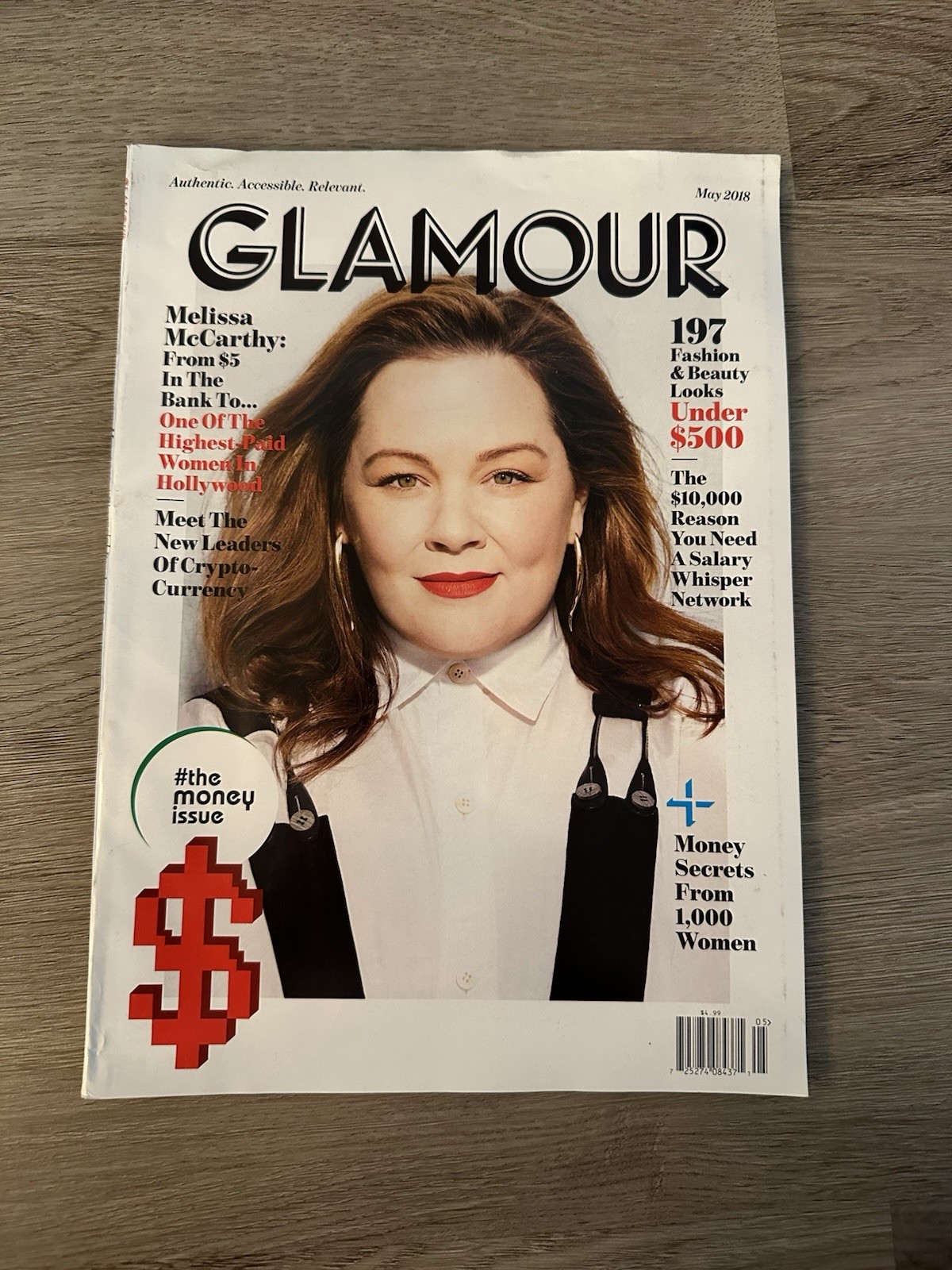 May 2018 Melissa McCarthy Glamour Magazine Good Condition No Label May 2018 Melissa McCarthy Glamour Magazine Good Condition No Label