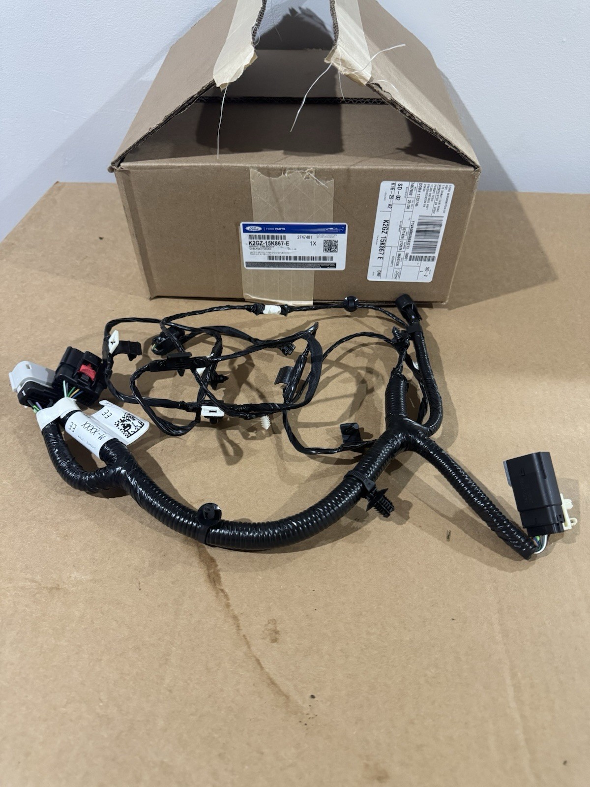 2020-24 FORD EDGE FRONT BUMPER PARK PARKING SENSOR WIRING HARNESS OEM K2GT15K867
