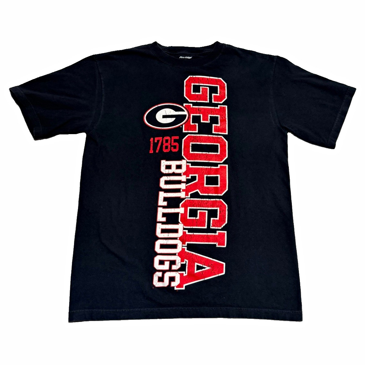 Pro Edge Georgia Bulldogs Black T-Shirt, Size LG Adult Shirt Pro Edge Georgia Bulldogs Black T-Shirt, Size LG Adult Shirt