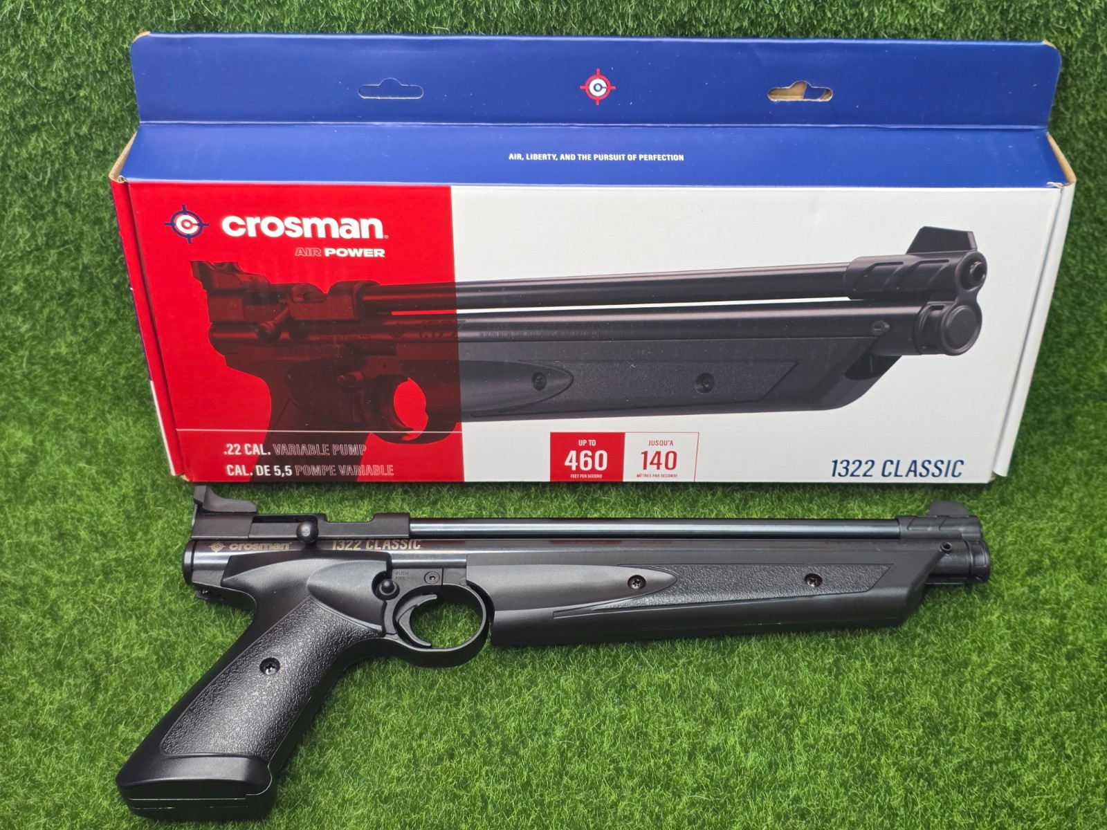 Crosman American Classic 1322 Variable-Pump Pellet Air Pistol .22cal - P1322
