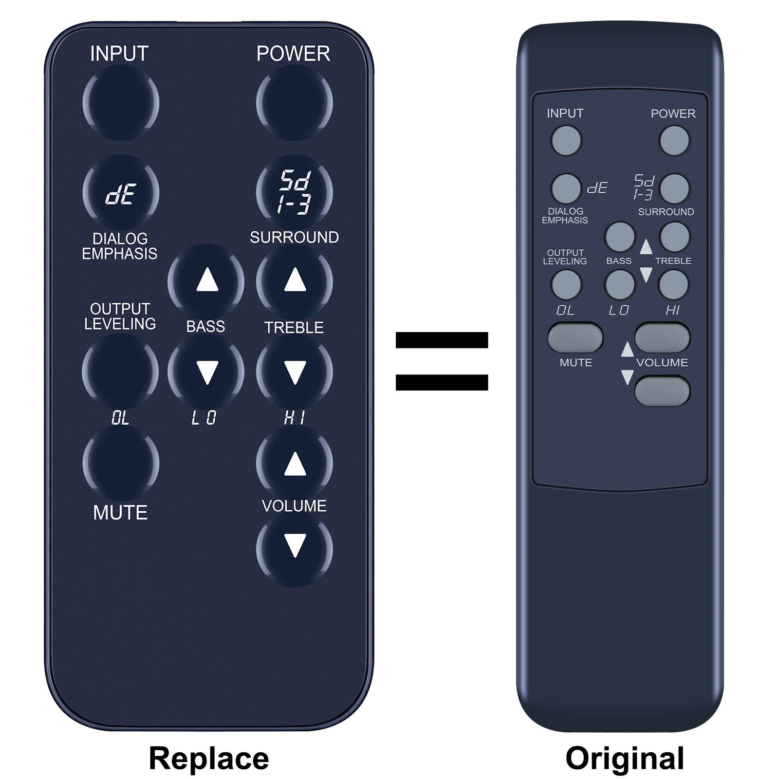 New Remote Control For ZVOX Z-Base 580 555 SoundBar Home Theater Speaker