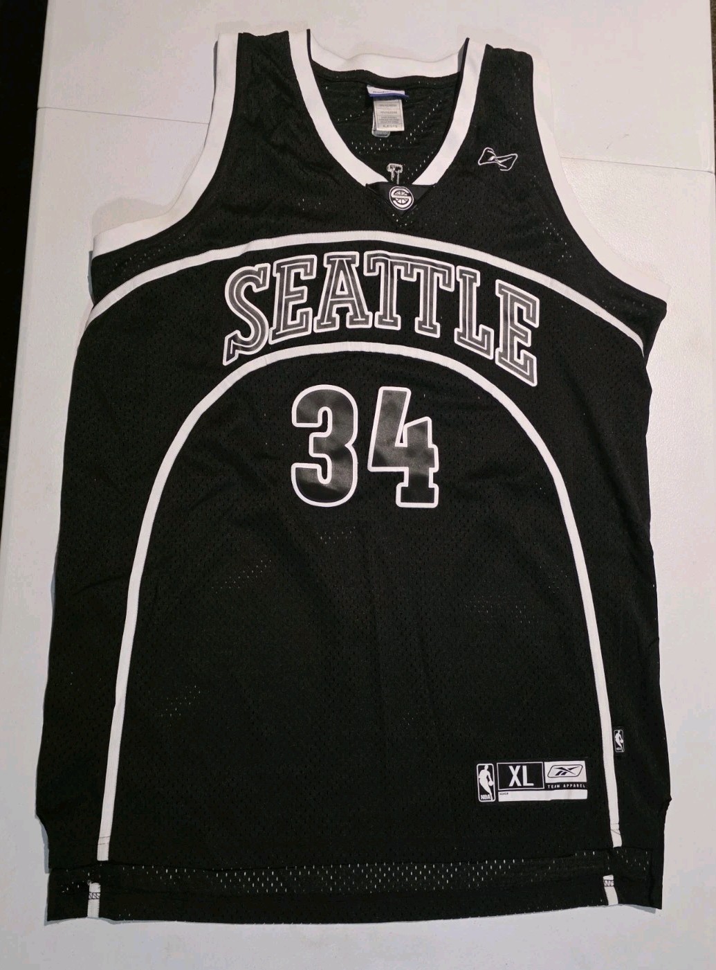 VTG Reebok Ray Allen #34 Seattle SuperSonics NBA Basketball Jersey Black XL VTG Reebok Ray Allen #34 Seattle SuperSonics NBA Basketball Jersey Black XL
