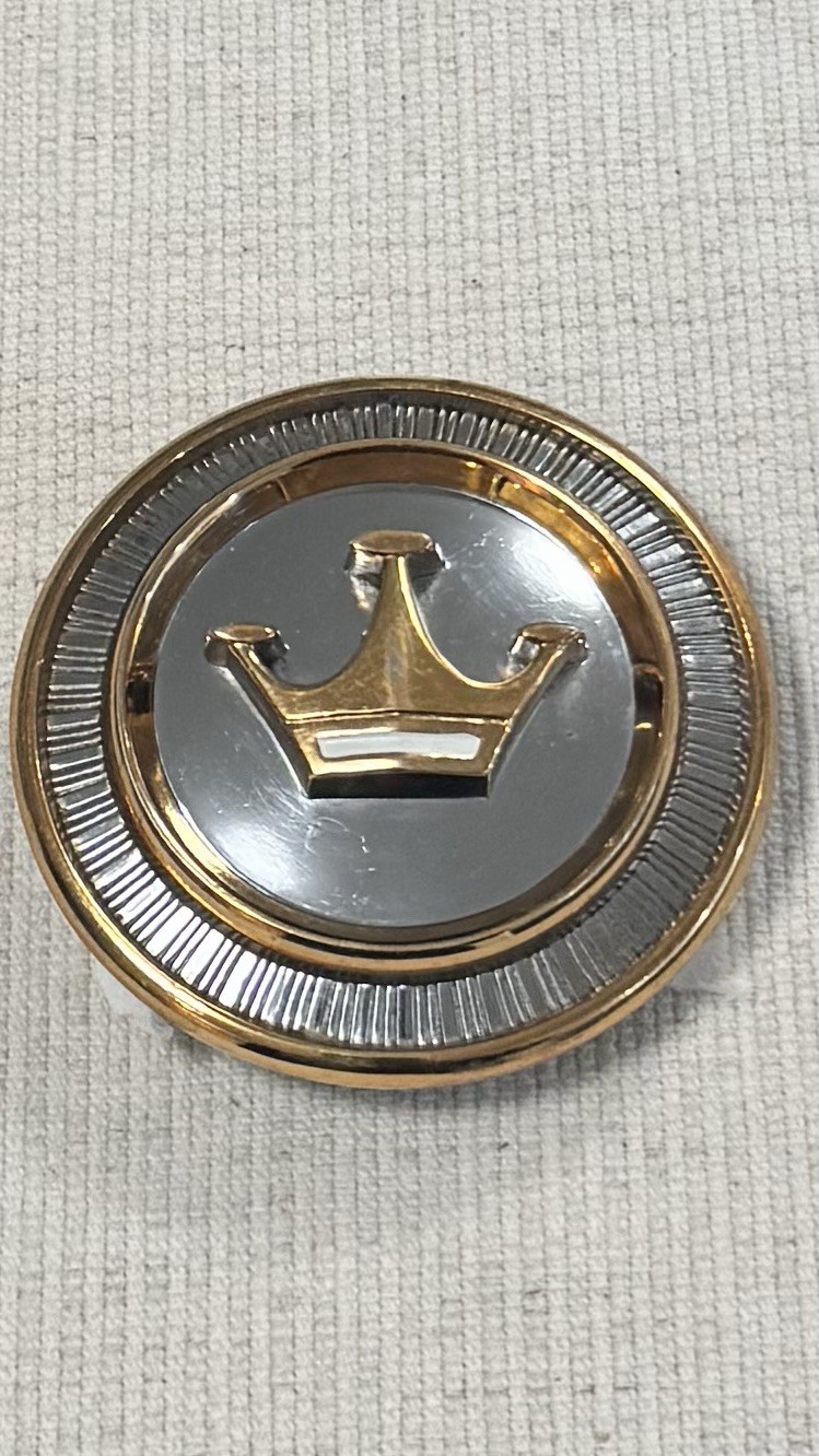1955 Chrysler Imperial C Pillar Emblem 24-karat Gold Plated 1955 Chrysler Imperial C Pillar Emblem 24-karat Gold Plated