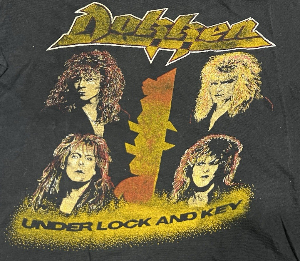 Vintage 1985 DOKKEN Under Lock  Key Tour T-Shirt Gift S-234XL B2102