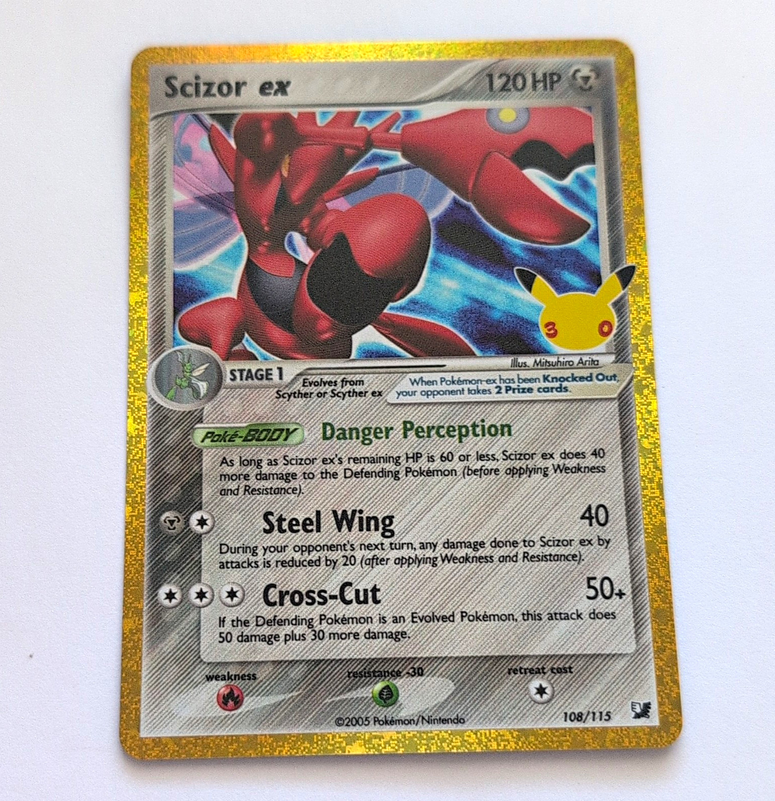 Nintendo Pokemon TCG Scizor ex 108/115 Unseen Forces Holo EN 2005 UR Nintendo Pokemon TCG Scizor ex 108/115 Unseen Forces Holo EN 2005 UR