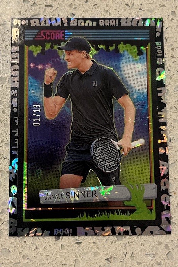 2026 Score A Treat Jannik Sinner Boo /13 bookend 2026 Score A Treat Jannik Sinner Boo /13 bookend