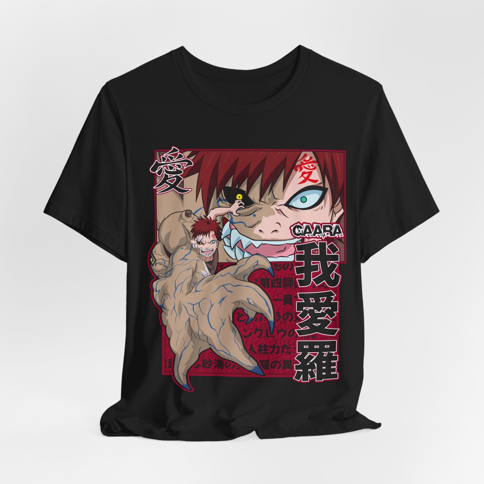 Gaara Anime Graphic Shirt, Unisex Tee, Short Sleeve T-Shirt, Naruto Fan Gift,