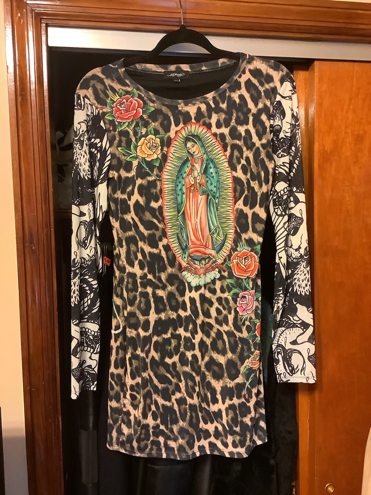 Ed Hardy Leopard Dress Med Ed Hardy Leopard Dress Med