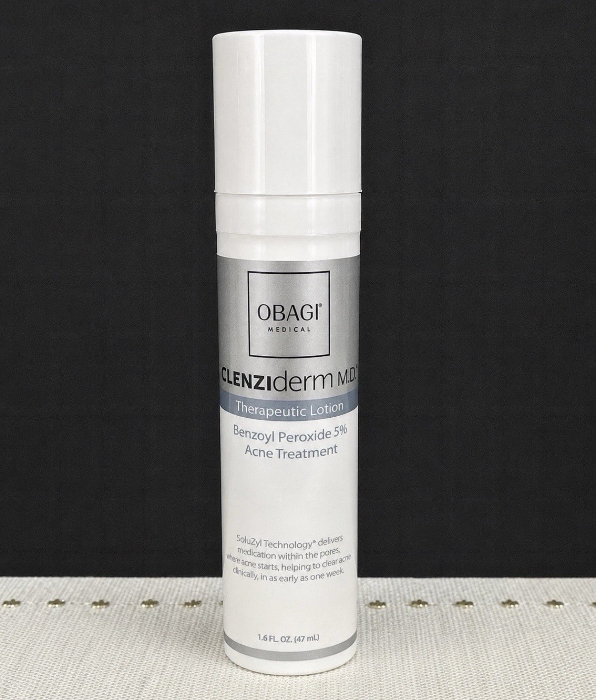 Obagi CLENZIderm M.D. Therapeutic Lotion Benzoyl Peroxide 5% 1.6 oz EXP 10/26 Obagi CLENZIderm M.D. Therapeutic Lotion Benzoyl Peroxide 5% 1.6 oz EXP 10/26