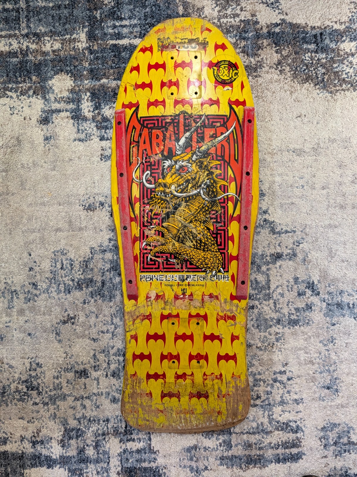 VINTAGE 1987 Original Powell Peralta Steve Caballero Dragon & Bats Skateboard