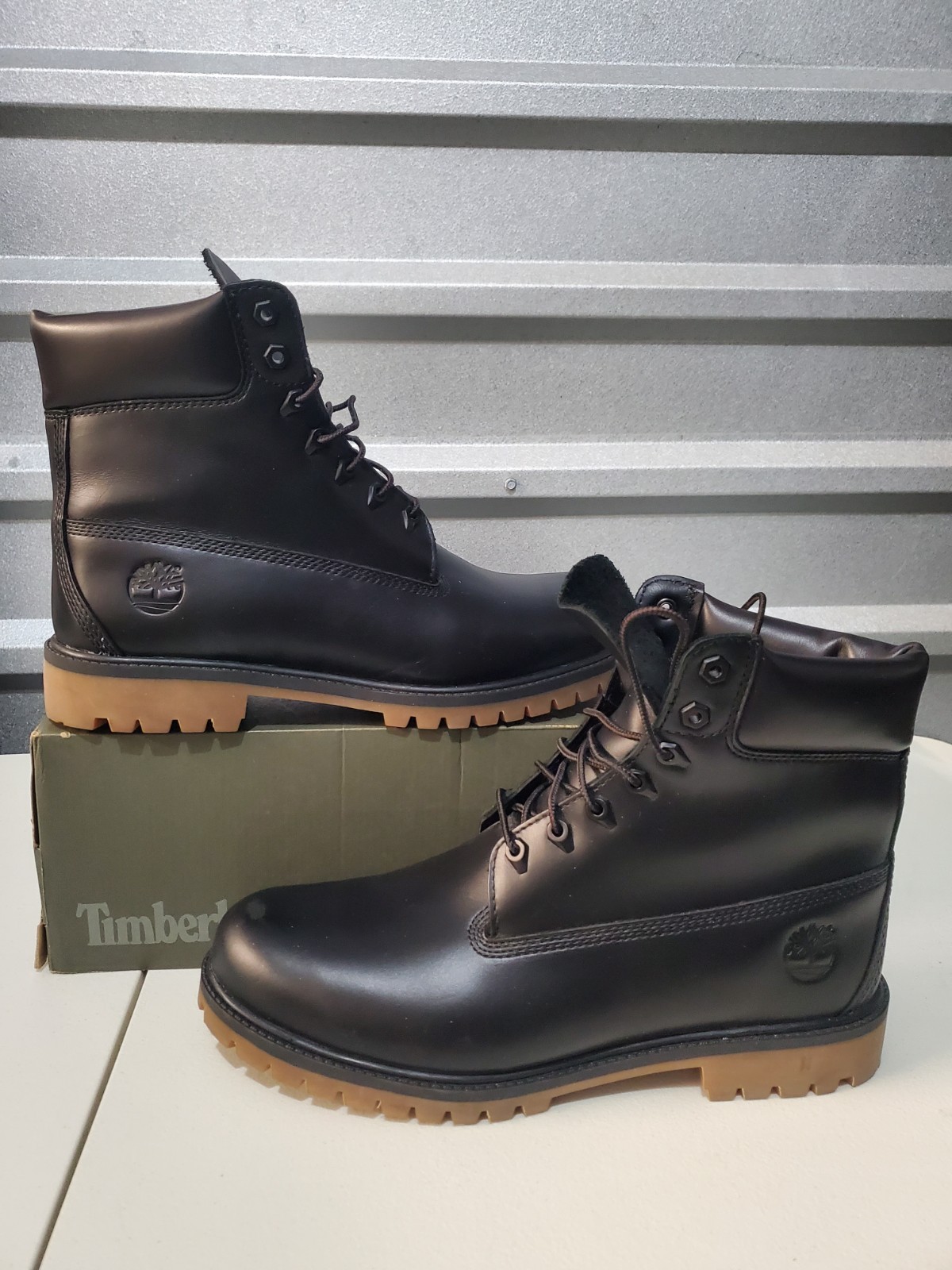 Men\'s Timberland Premium 6 Waterproof BOOTS Black FULL GRAIN LEATHER 11 Men\'s Timberland Premium 6 Waterproof BOOTS Black FULL GRAIN LEATHER 11