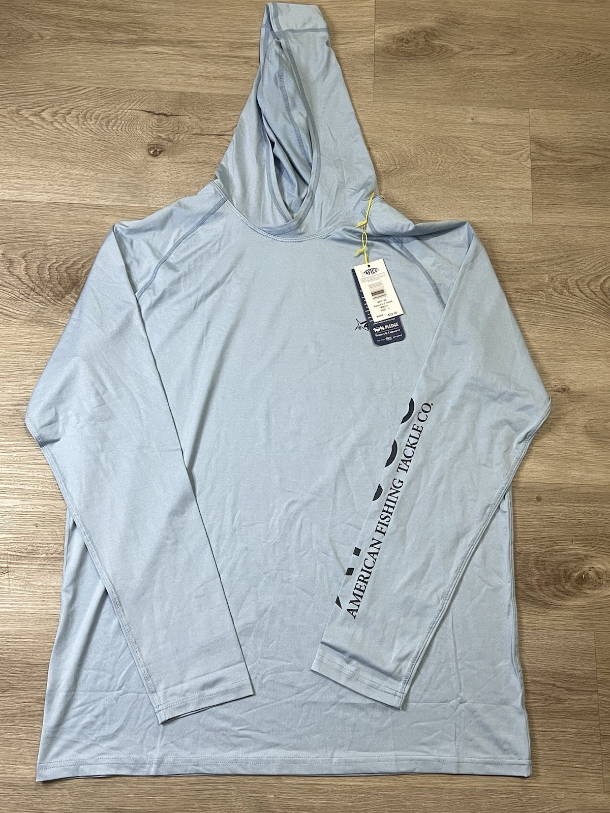 NWT AFTCO Samurai Sun Protection Hoodie Shirt Mens Large Blue Fishing UPF Hooded NWT AFTCO Samurai Sun Protection Hoodie Shirt Mens Large Blue Fishing UPF Hooded