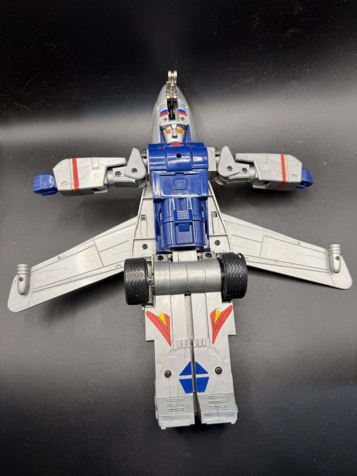 1984 Tai Fong Motorized Jet Robot Toy US Air Force Vtg WORKING 