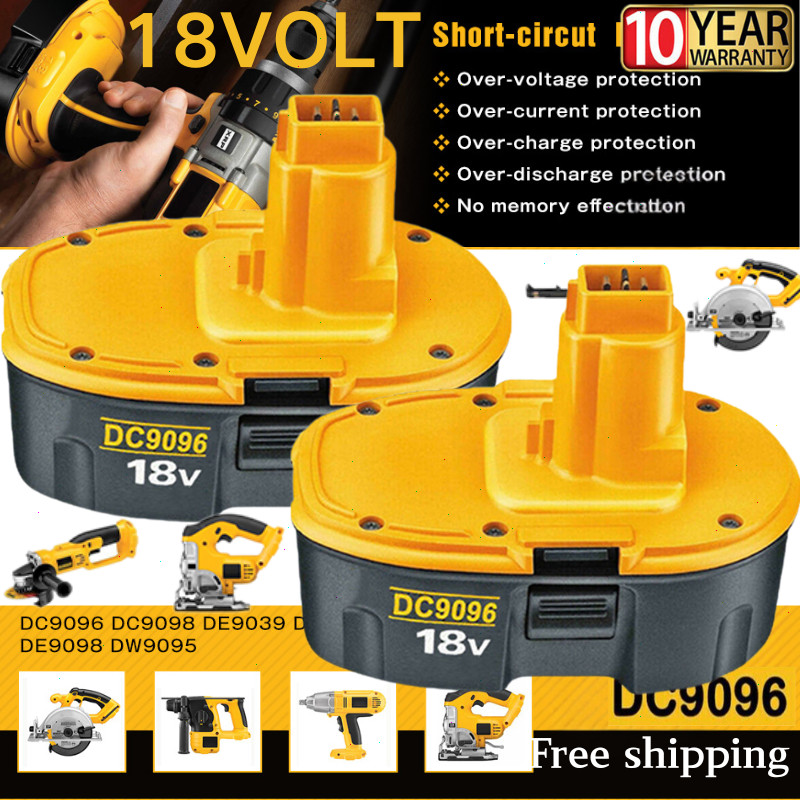 2X 7.0AH 18V replace for Dewalt 18V Battery DC9096-2 DC9096 DC9098 DC9099 DC9181 2X 7.0AH 18V replace for Dewalt 18V Battery DC9096-2 DC9096 DC9098 DC9099 DC9181