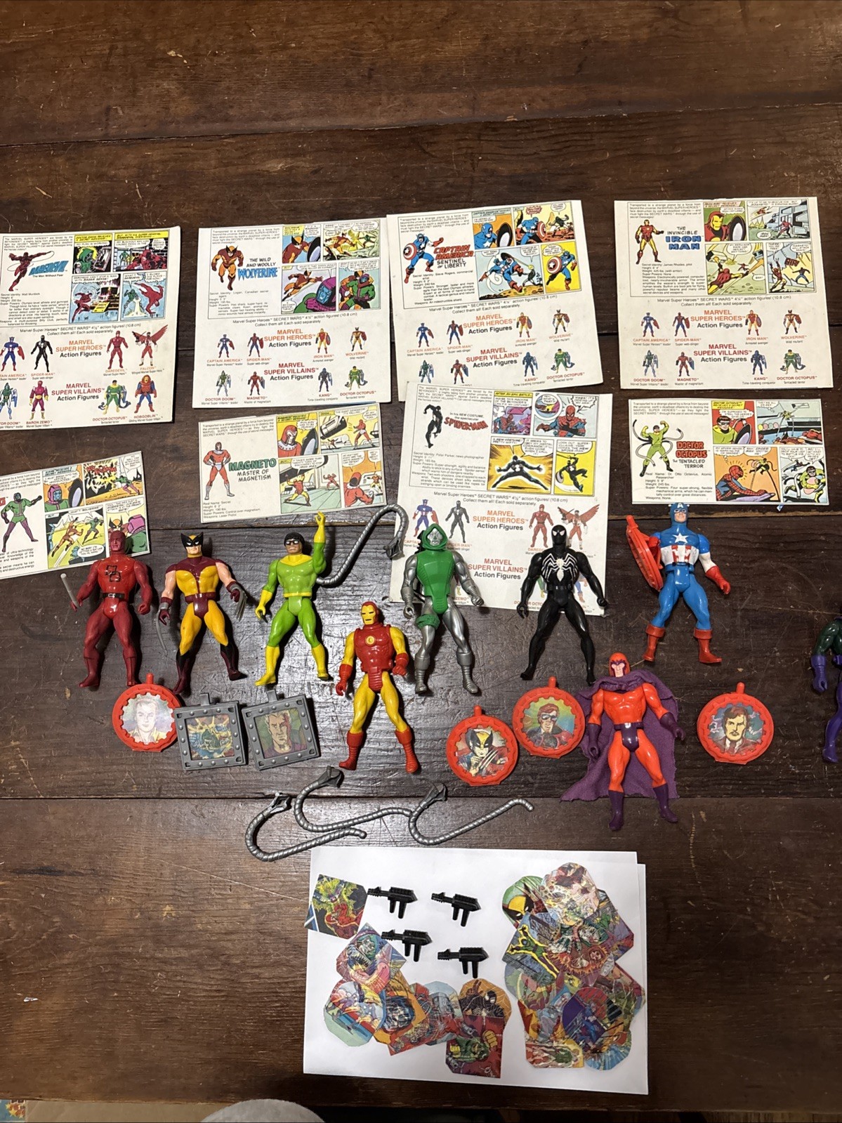 Vintage 1984 Marvel Secret Wars Action Figure Lot Wolverine Spiderman Doc Ock