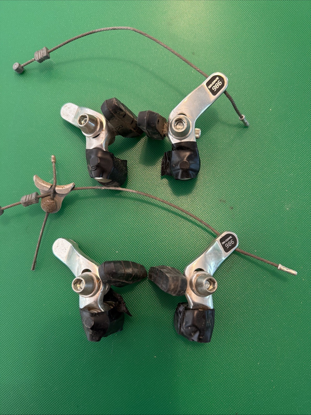Vintage Dia-Compe 986 Cantilever Brake Caliper Set complete