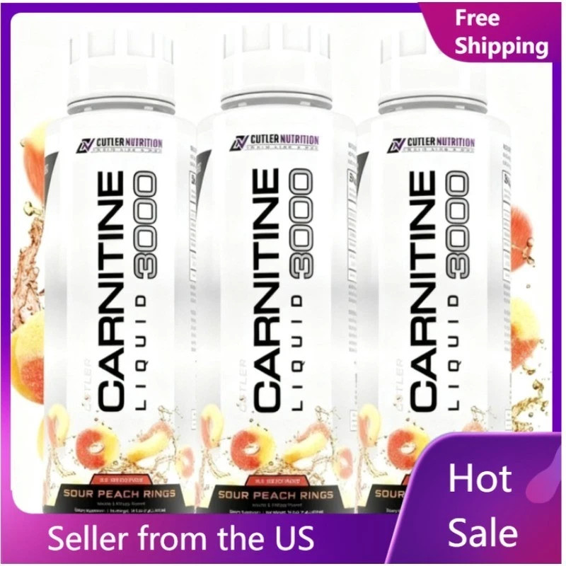 3pcs Cutler Nutrition Liquid Carnitine 3000mg Energy Metabolism Peach Flavor 3pcs Cutler Nutrition Liquid Carnitine 3000mg Energy Metabolism Peach Flavor