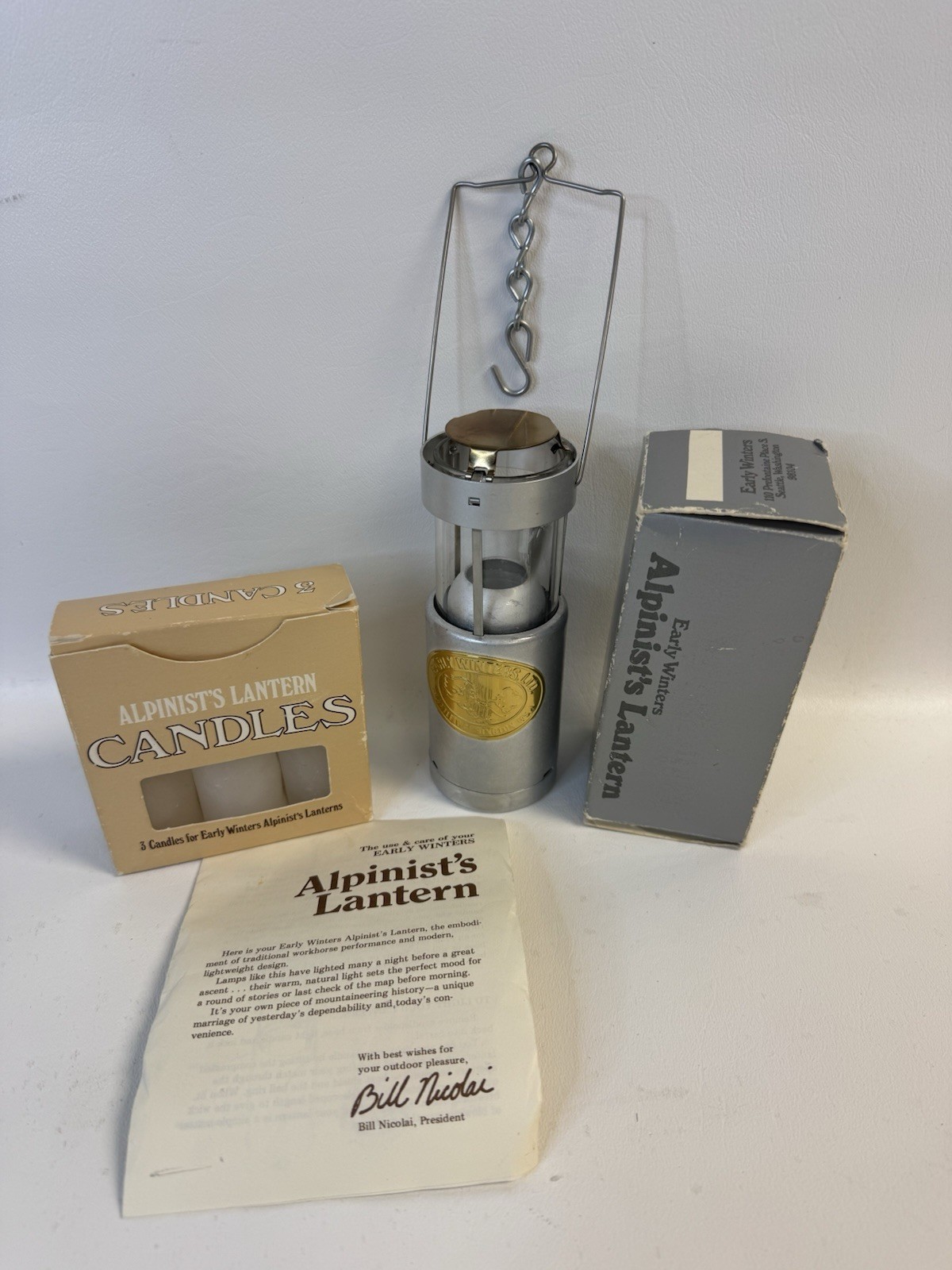 Early Winters Alpinist’s Lantern Bundle with 3 New Candles