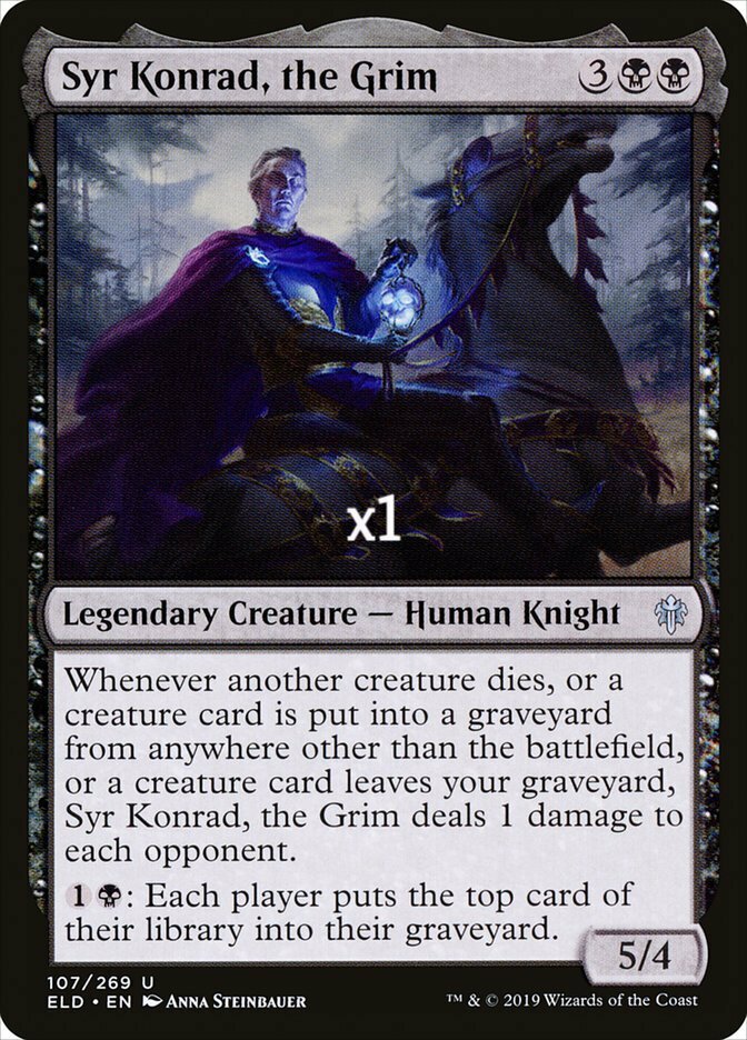 MTG Throne of Eldraine ELD Syr Konrad, the Grim MINT MTG Throne of Eldraine ELD Syr Konrad, the Grim MINT