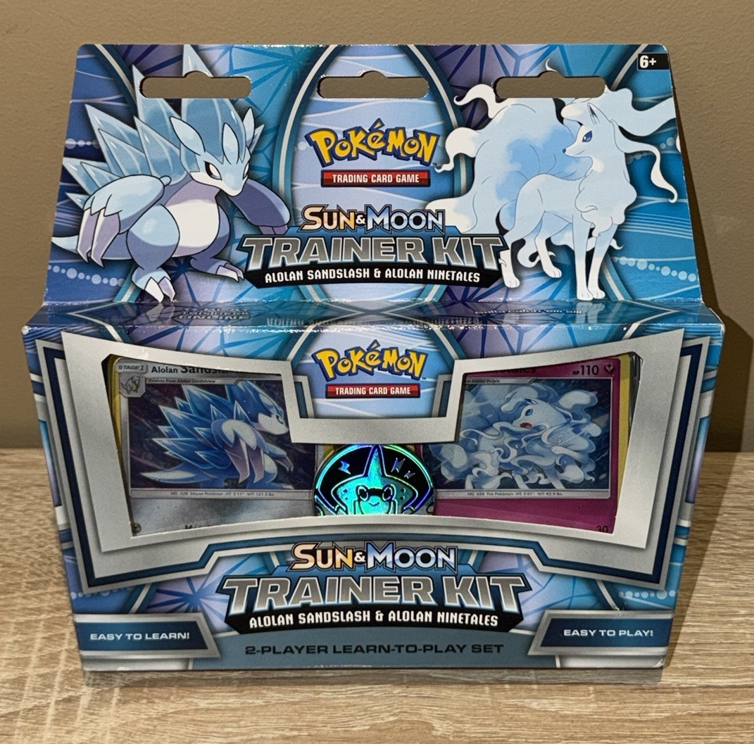 Pokémon TCG Sun & Moon Trainer Kit Alolan Sandslash & Alolan Ninetales Sealed Pokémon TCG Sun & Moon Trainer Kit Alolan Sandslash & Alolan Ninetales Sealed