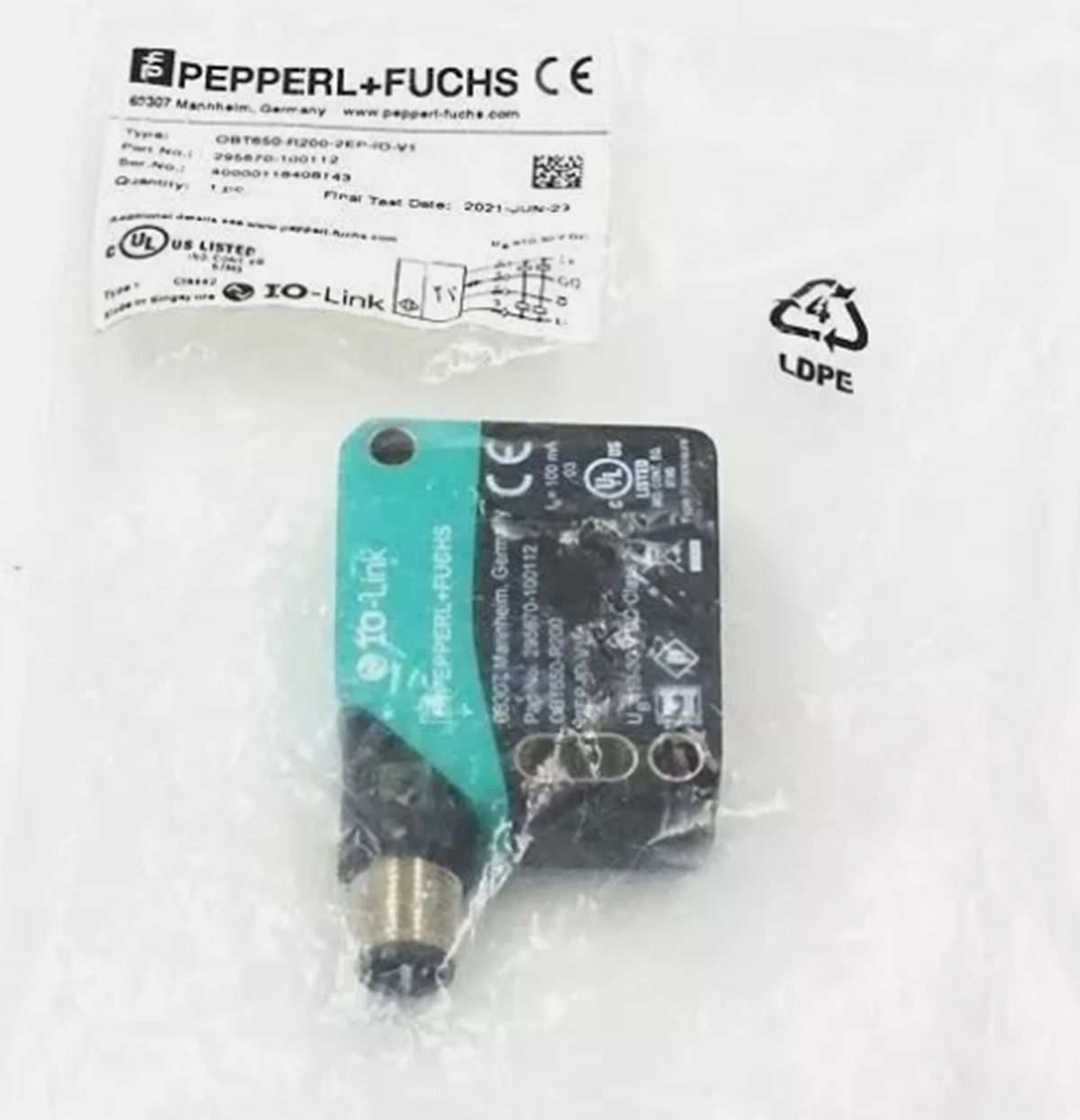NEW Pepperl+Fuchs Sensor OBT650-R200-2EP-IO-V1 NEW Pepperl+Fuchs Sensor OBT650-R200-2EP-IO-V1