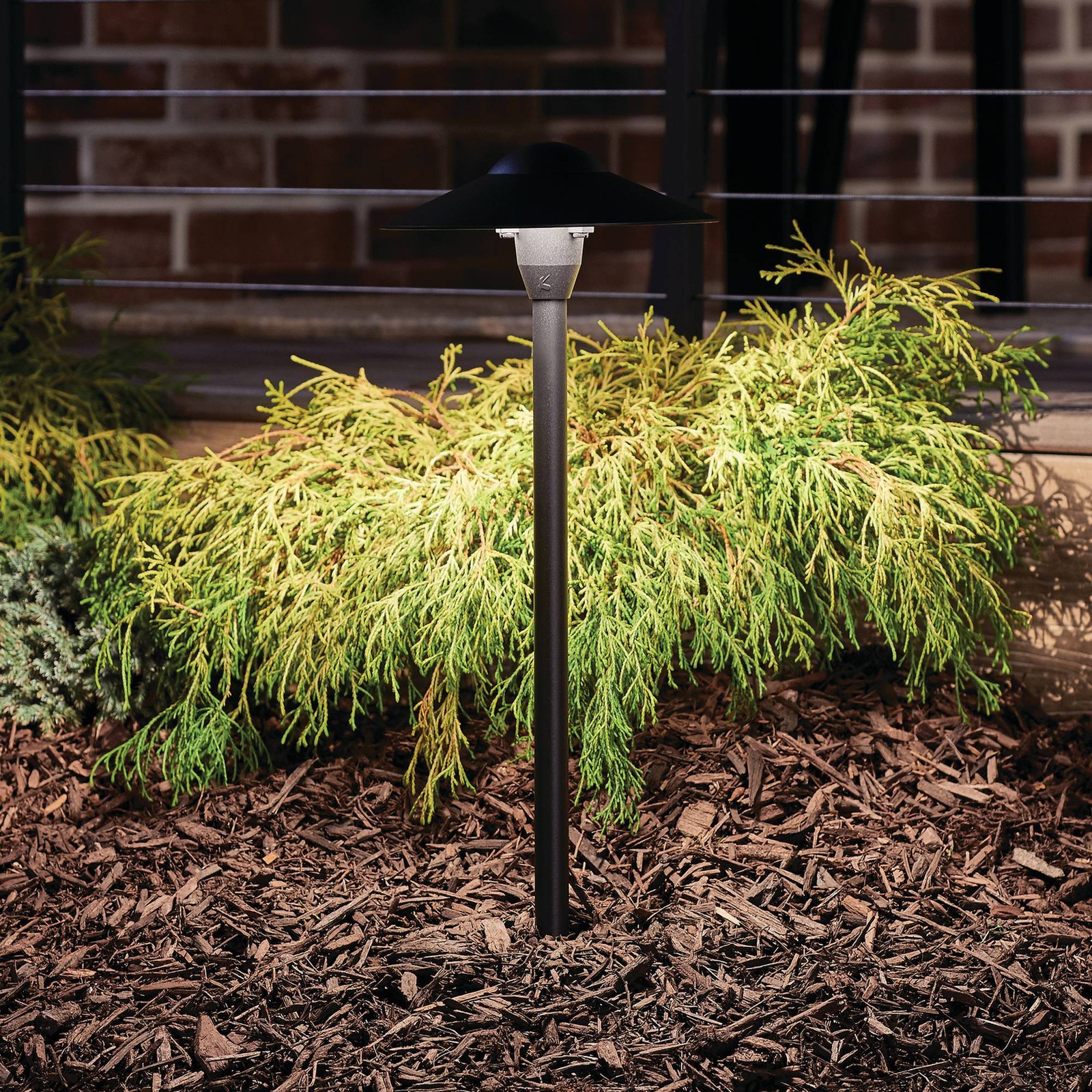 Kichler Textured Black Landscape Path Light