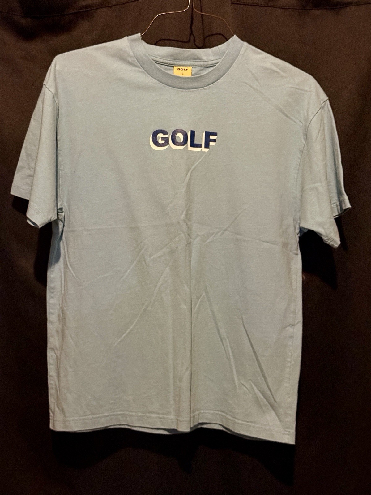 Golf Wang 3D logo Tee In Light Blue. Men Size Large. Tyler The Creator Authentic