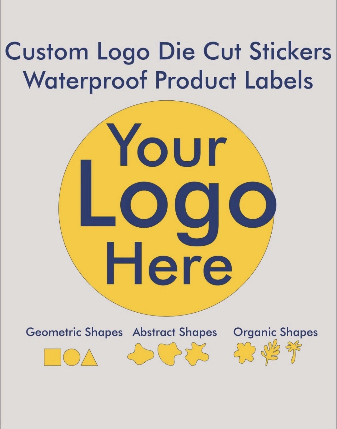 Custom Logo Die Cut Sticker Personalized Business Label Waterproof  Vinyl Decal