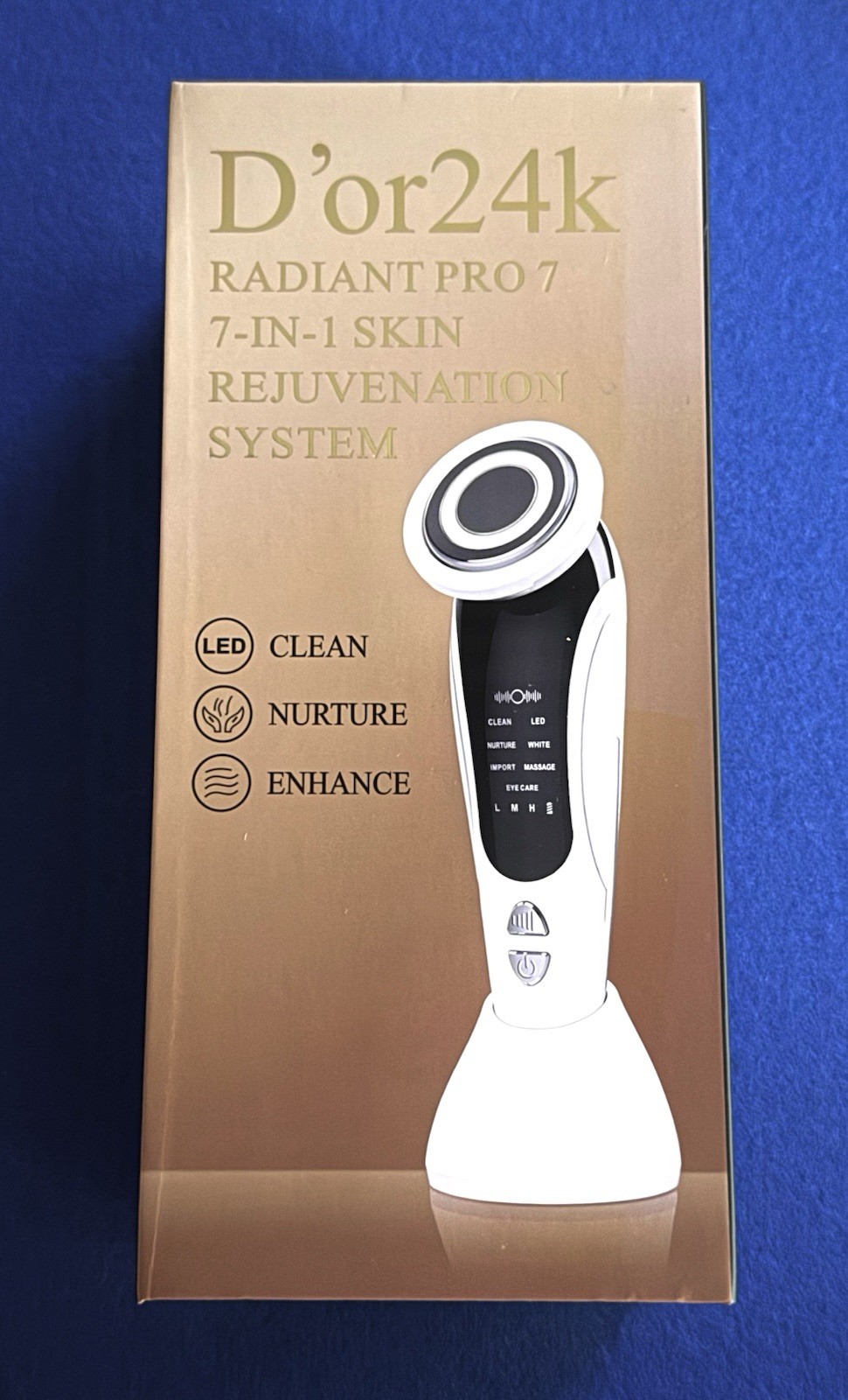 D’or24k Radiant Pro7 7-in-1 Skin Rejuvenation System BRAND NEW.