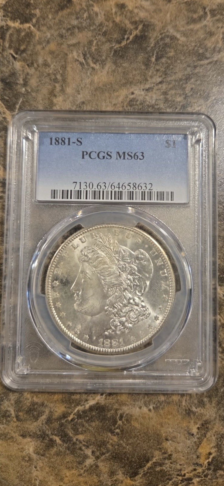 1881-s Morgan Pcgs Ms63