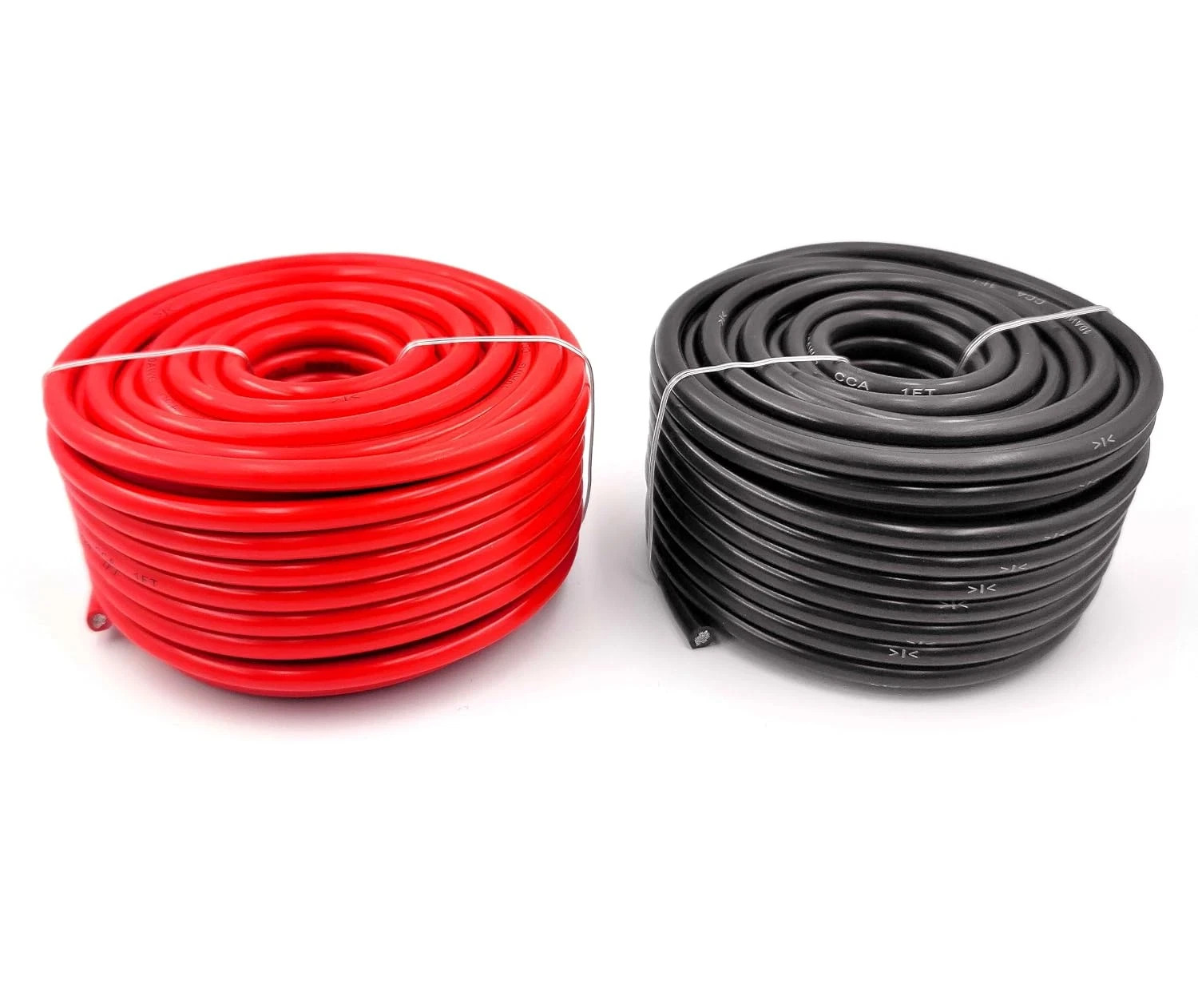 10 AWG Gauge Automotive Primary Wire 50 Ft Red & 50 Feet Black Power Cable |