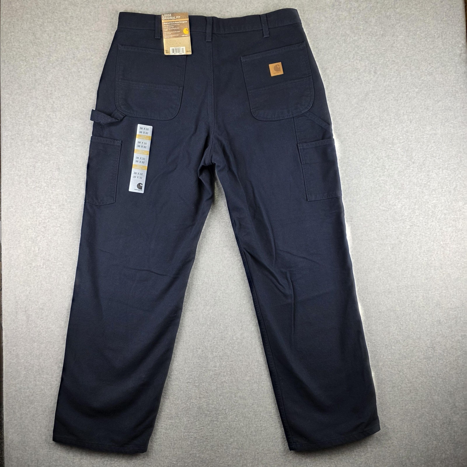 Carhartt B11 Work Pants Mens 38x32 Navy Blue Washed Duck Loose Fit NWT Carhartt B11 Work Pants Mens 38x32 Navy Blue Washed Duck Loose Fit NWT