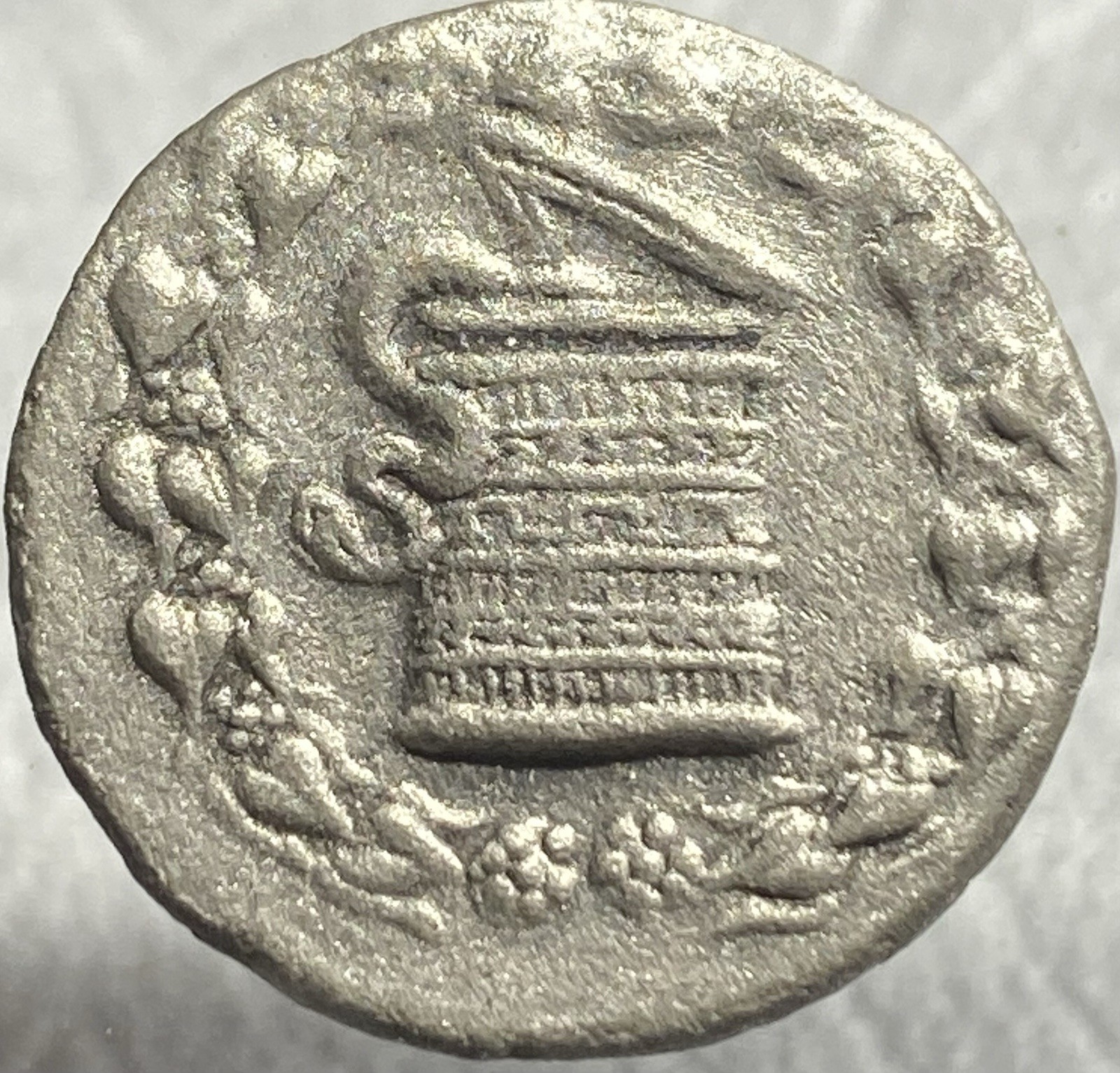 Ancient Apameia Phrygia Silver Tetradrachm 166BC-133BC Cistophorus Serpent Coin Ancient Apameia Phrygia Silver Tetradrachm 166BC-133BC Cistophorus Serpent Coin
