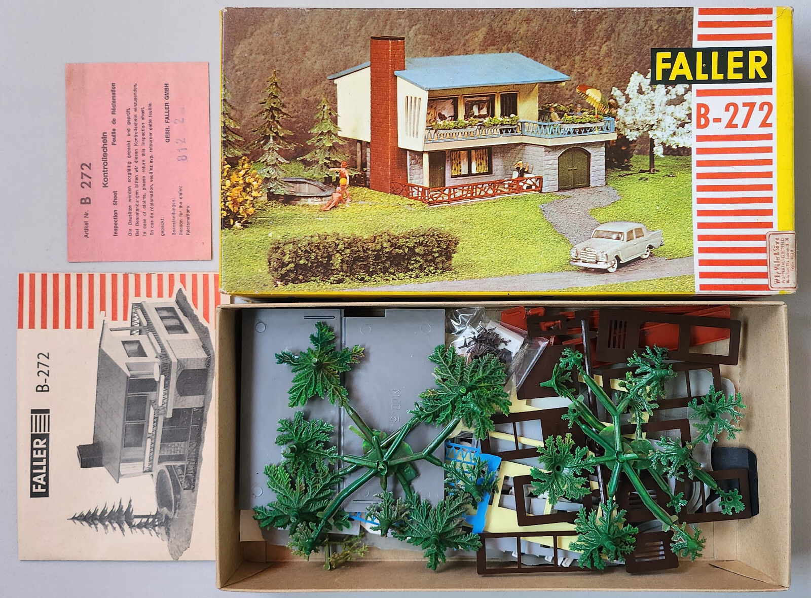 Faller AMS B-272 Villa with Garden in Original Packaging, 60s Rarity #DEZ3616