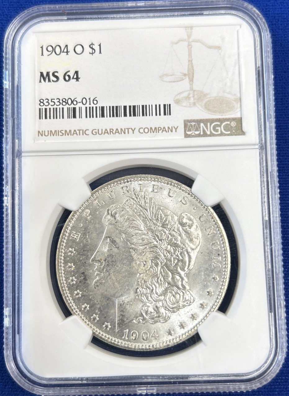 1904 O $1 Morgan Silver Dollar ~ NGC MS 64