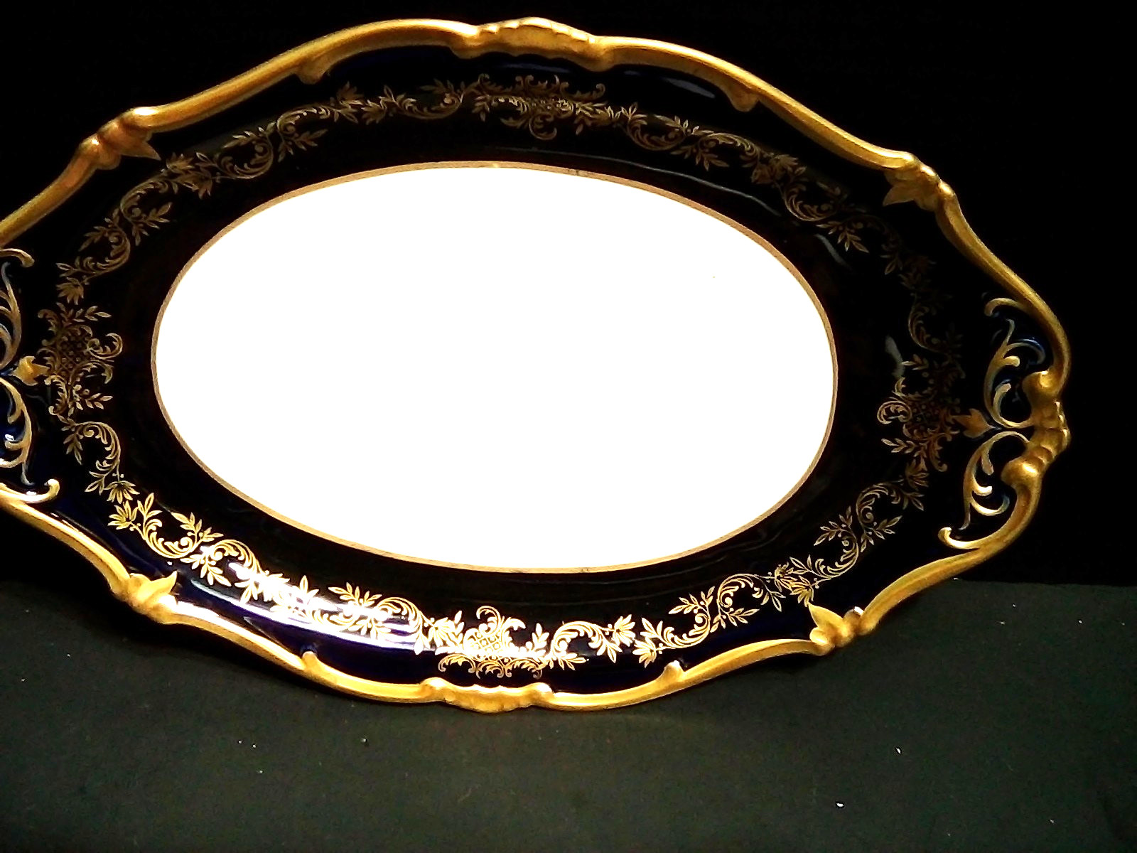 Weimar china Katharina 20003 Cobalt Platter 12\ Weimar china Katharina 20003 Cobalt Platter 12\