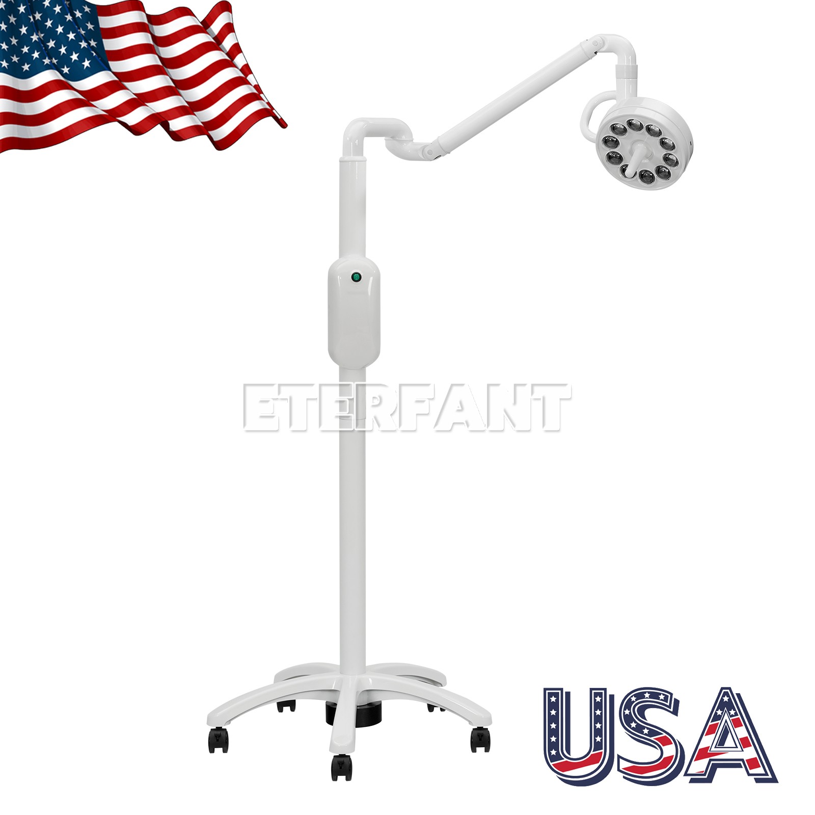ETERFANT Mobile Stand Dental LED Oral Surgical Light Induction Exam OpertoryLamp ETERFANT Mobile Stand Dental LED Oral Surgical Light Induction Exam OpertoryLamp