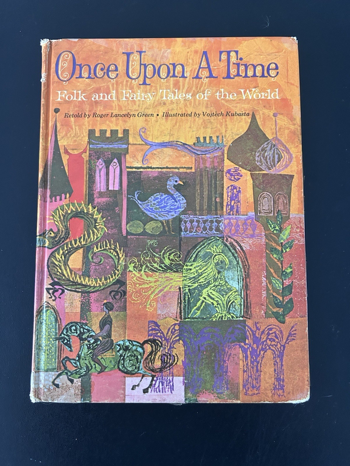 Vintage 1962 Once Upon A Time Folk & Fairy Tales of the World Book Green HC Vintage 1962 Once Upon A Time Folk & Fairy Tales of the World Book Green HC