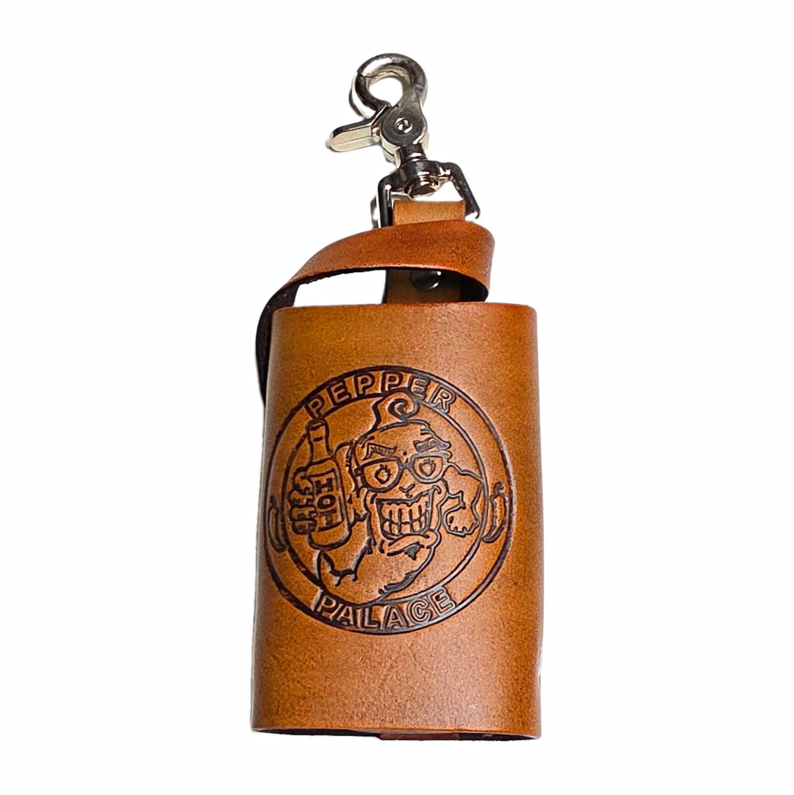 Pepper Palace Hot Sauce Holster Handmade Leather Custom Collectable Hot Ones Pepper Palace Hot Sauce Holster Handmade Leather Custom Collectable Hot Ones