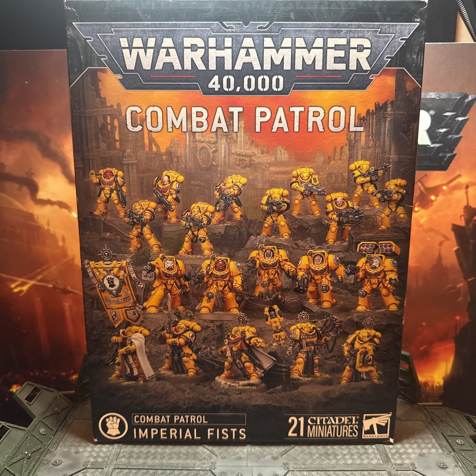 New Sealed GW Games Workshop Warhammer 40k Imperial Fists Combat Patrol New Sealed GW Games Workshop Warhammer 40k Imperial Fists Combat Patrol