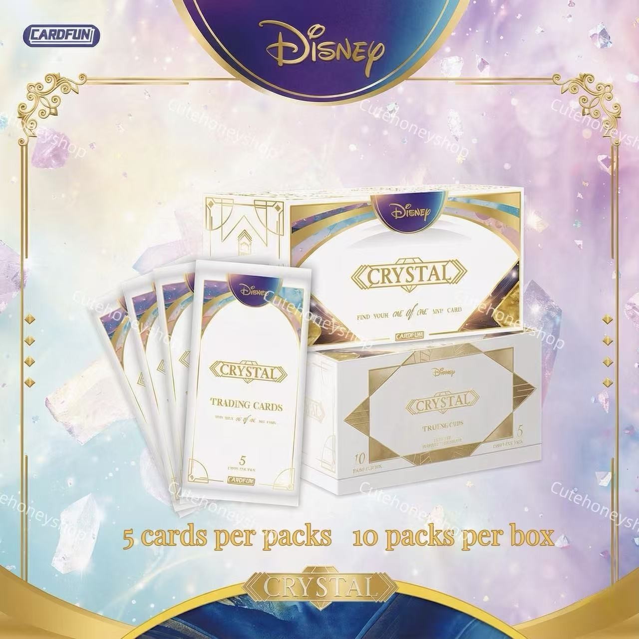 Pre-sale 2026 CardFun Disney Crystal Series Collectibles Cards Sealed 1 Box Pre-sale 2026 CardFun Disney Crystal Series Collectibles Cards Sealed 1 Box